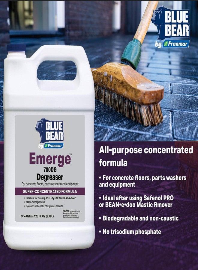 BLUE BEAR 700DG: Emerge Degreaser – Low-Odor, Biodegradable Cleaner Removes Oil, Grease, Dirt & Grime from Concrete, Tile, Wood, Stone & Tools – Safe for Heavy-Duty & Everyday Cleaning – 1 Gal - Image 3